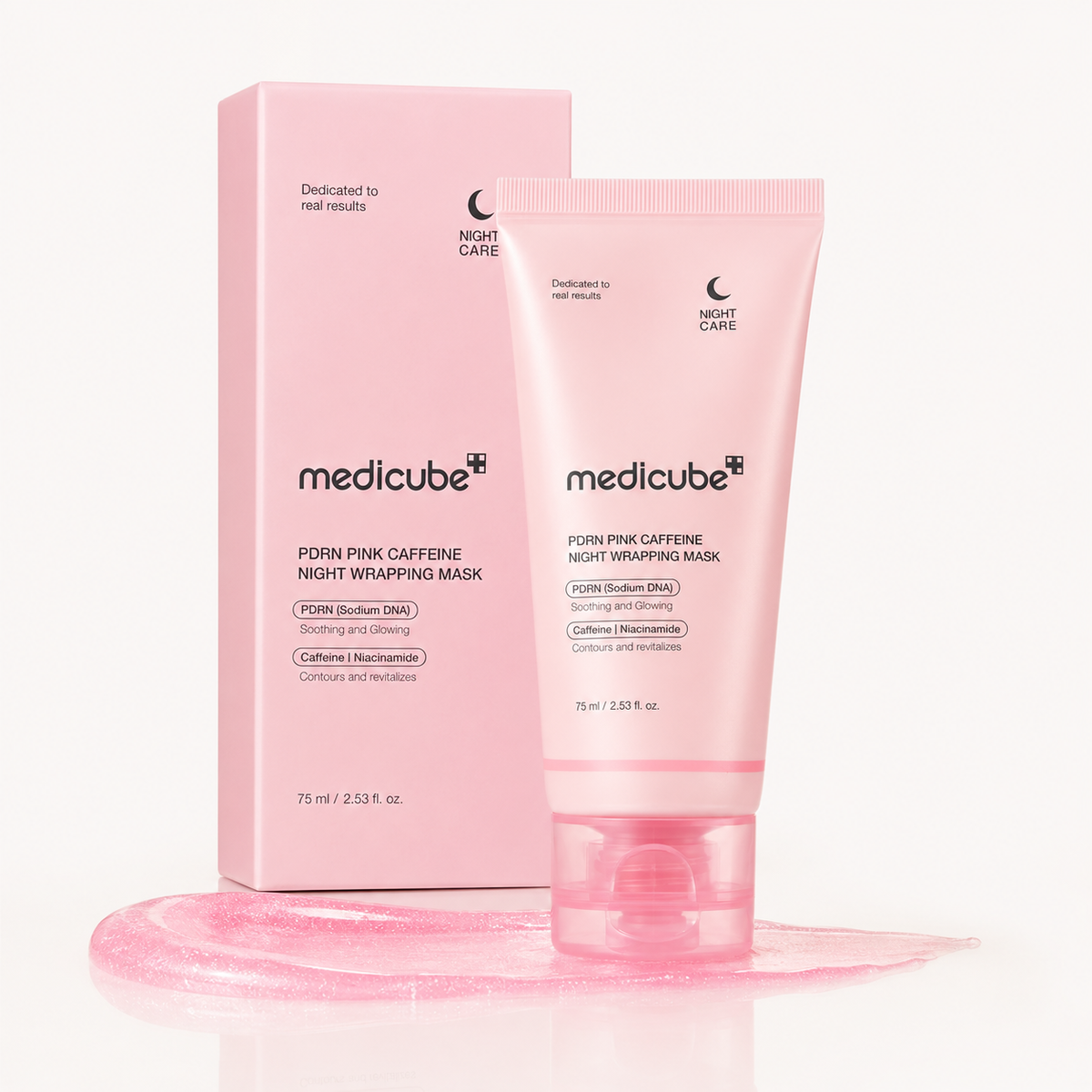 Medicube PDRN Pink Caffeine Overnight Wrapping Mask – 75ml