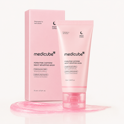 Medicube PDRN Pink Caffeine Overnight Wrapping Mask – 75ml