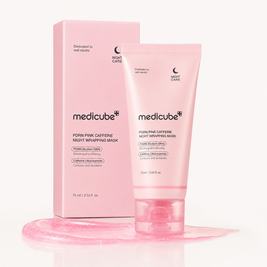 Medicube PDRN Pink Caffeine Overnight Wrapping Mask – 75ml