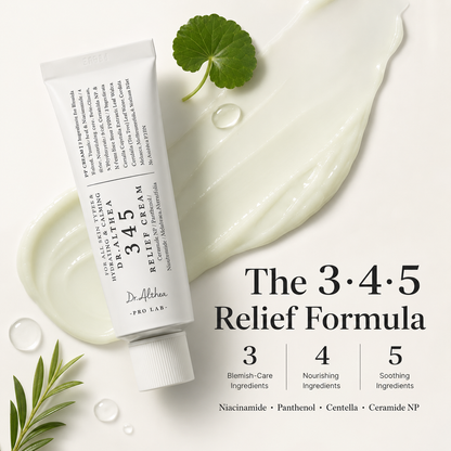 Dr. Althea 345 Relief Cream 50ml – Soothing Vegan Moisturizer for Blemish-Prone & Sensitive Skin