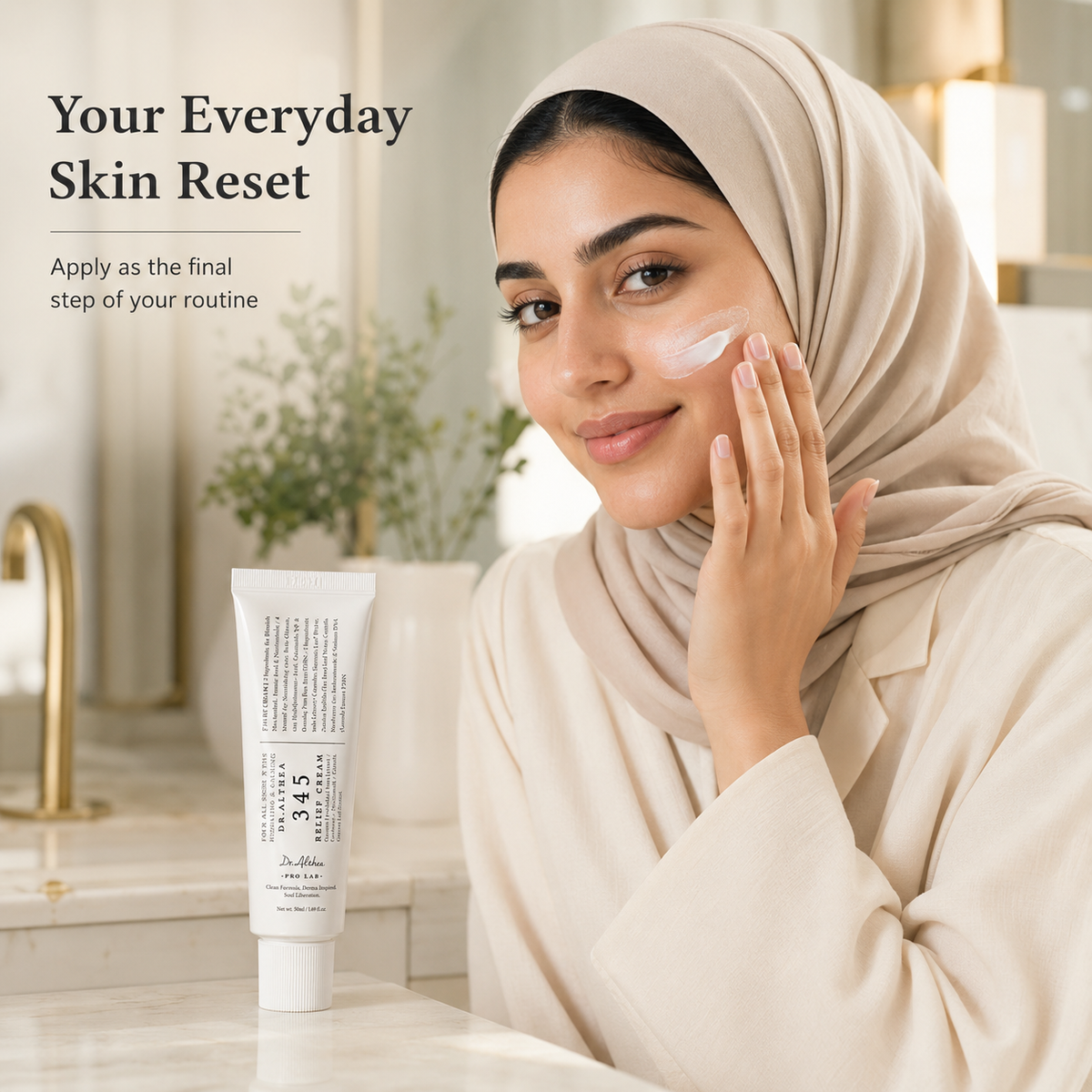 Dr. Althea 345 Relief Cream 50ml – Soothing Vegan Moisturizer for Blemish-Prone & Sensitive Skin